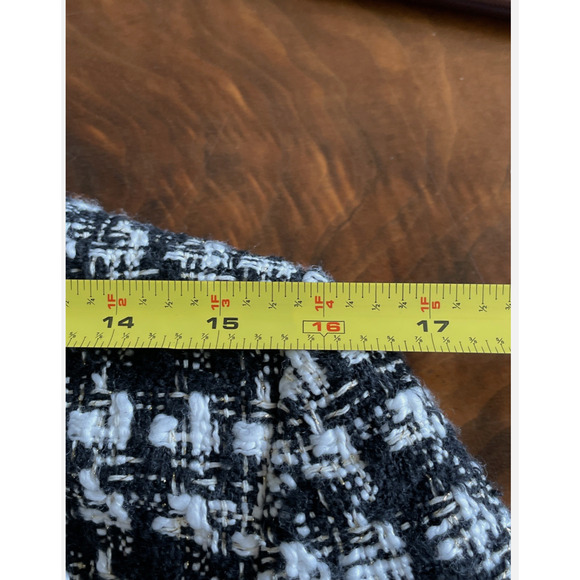 New $98.00 TRUTH BY REPUBLIC Nordstrom Womens 10 Black Tweed Quiet Luxury Blazer - Picture 15 of 16